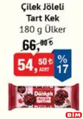 ÜLKER DANKEK ÇİLEK JÖLELİ TART KEK 180 G ÜLKER DANKEK ÇİLEK JÖLELİ TART KEK 180 G